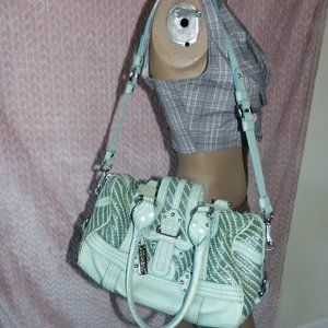 LOCKHEART LIGHT GREEN SHOULDER BAG W/STRAP